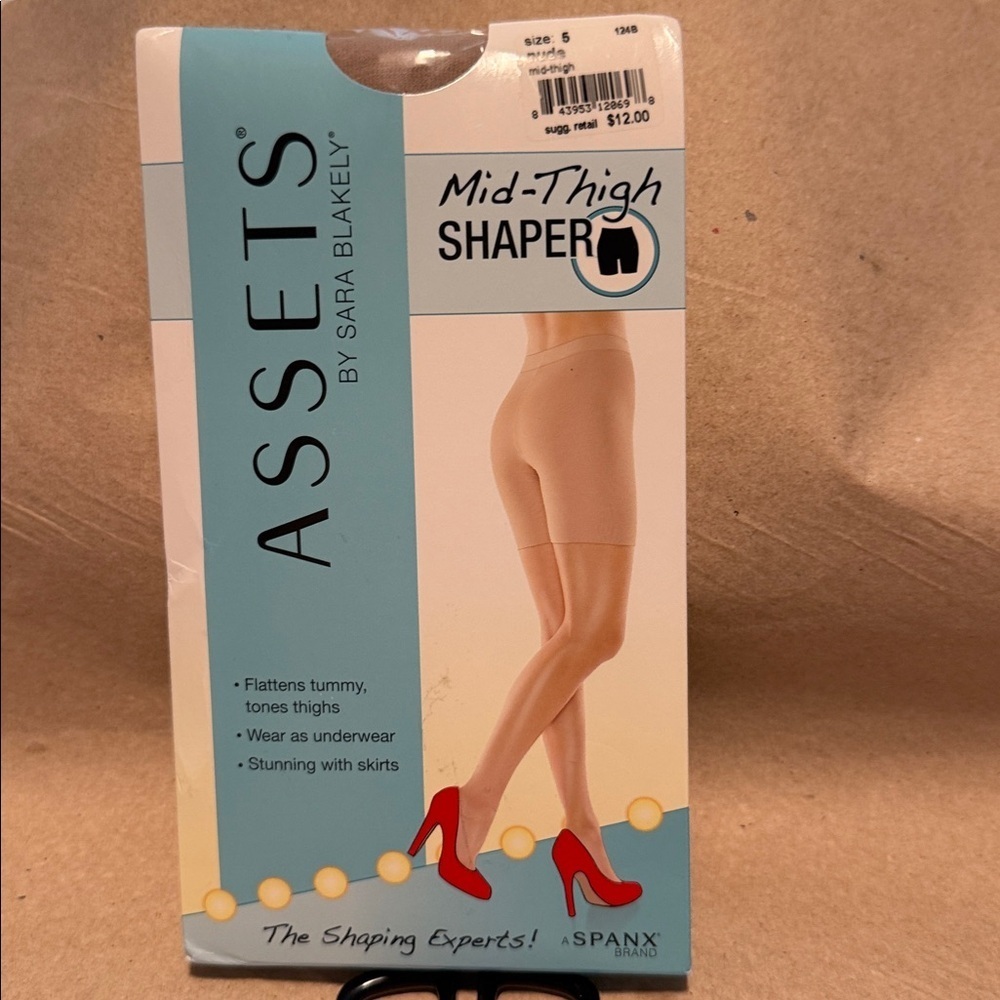 ASSETS by Sara Blakely Mid-Thigh Shaper in Tan XL